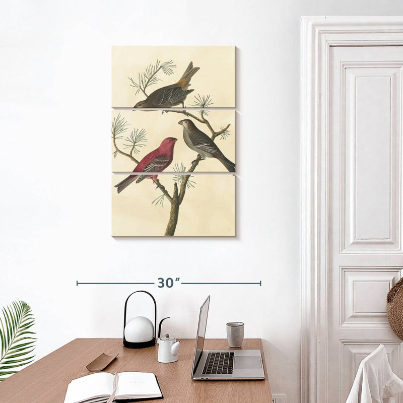 Brampt Pine Grosbeak, 32" H x 20" W