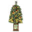 Petit arbre de Noël de 3 pi avec lumières et pot rétro pour les décorations de fêtes d'entrée de bureau à domicile