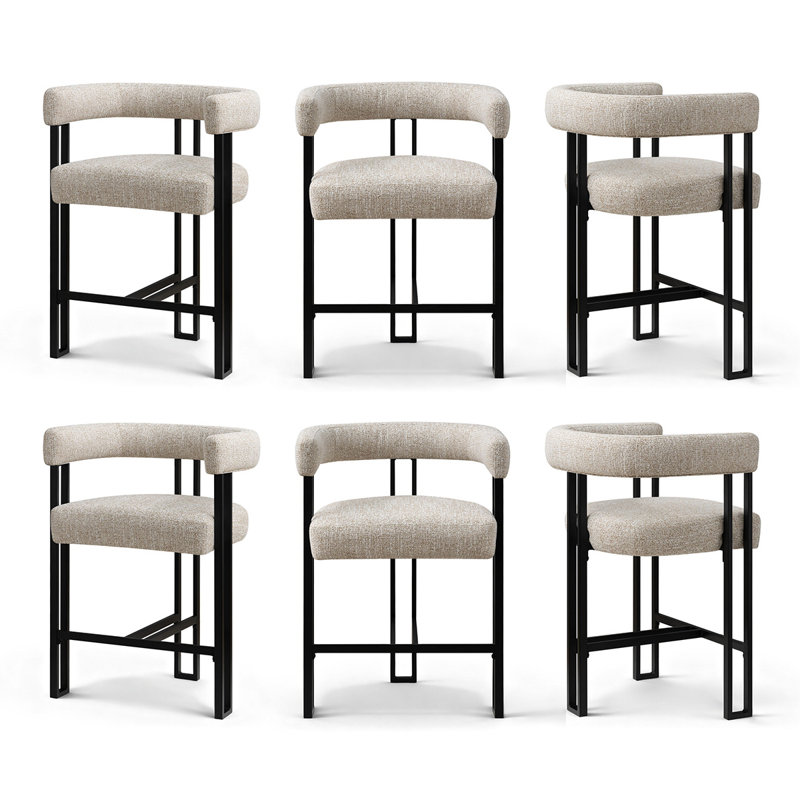 Tabouret de bar 24 po 24 po (ensemble de 6), Gruau
