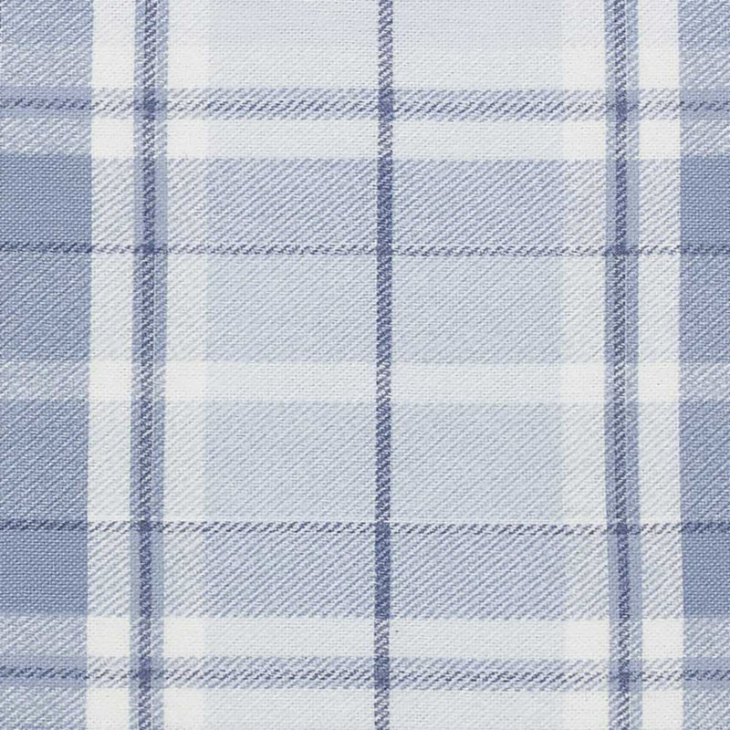 Ensemble de draps en flanelle de coton brossé, Ensemble de draps pour grand lit avec 2 taies d'or, Carreauté bleu Mulholland