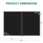 Semi-Privacy Aluminum Privacy Gate, Double Garden Gate (Not Including Posts)-121350060-121643418
