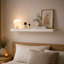1 Piece 80cm MDF & Thick Steel Bracket Floating Shelve