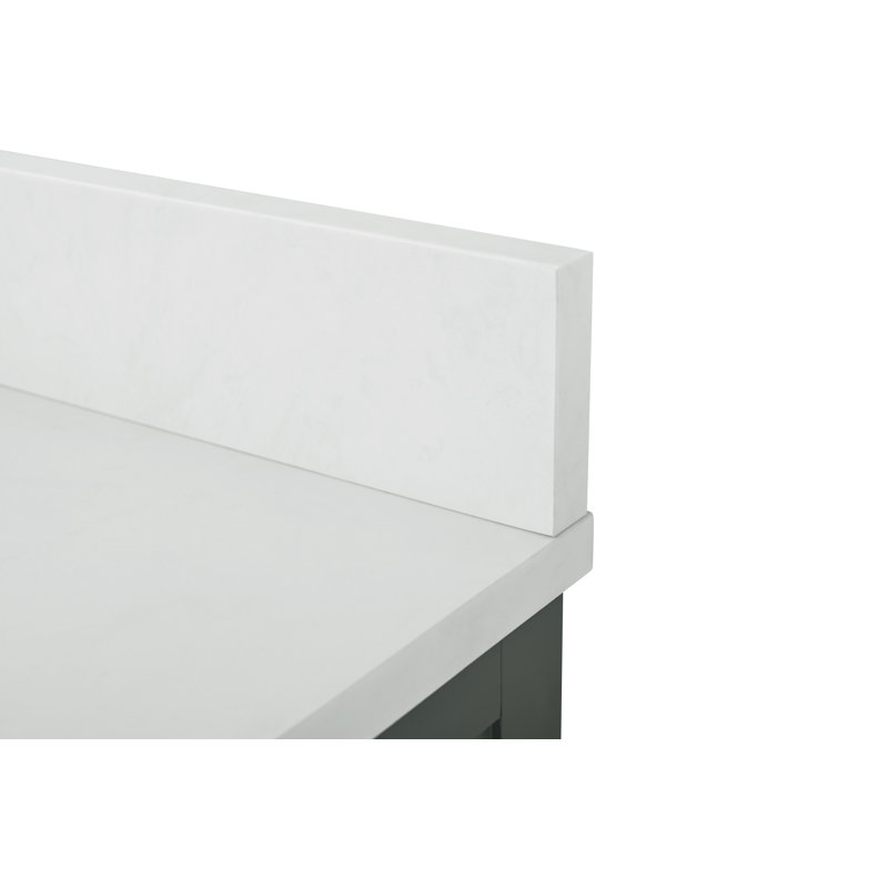 Ensemble de meuble-lavabo double 84 po Binion, Vert