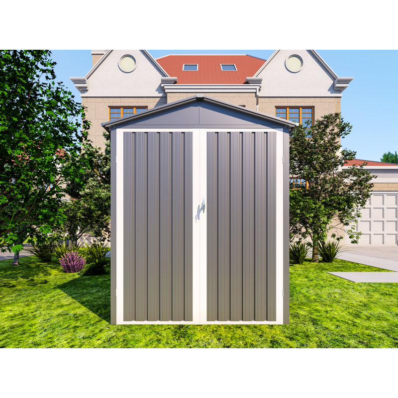 Remise de rangement extérieure avec fenêtre, Grey/White