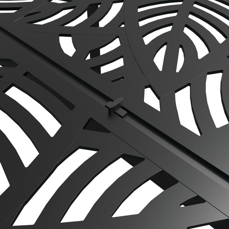 Matte Black Aluminum Freestanding Pergola with Canopy, 8 ft. x 8 ft.