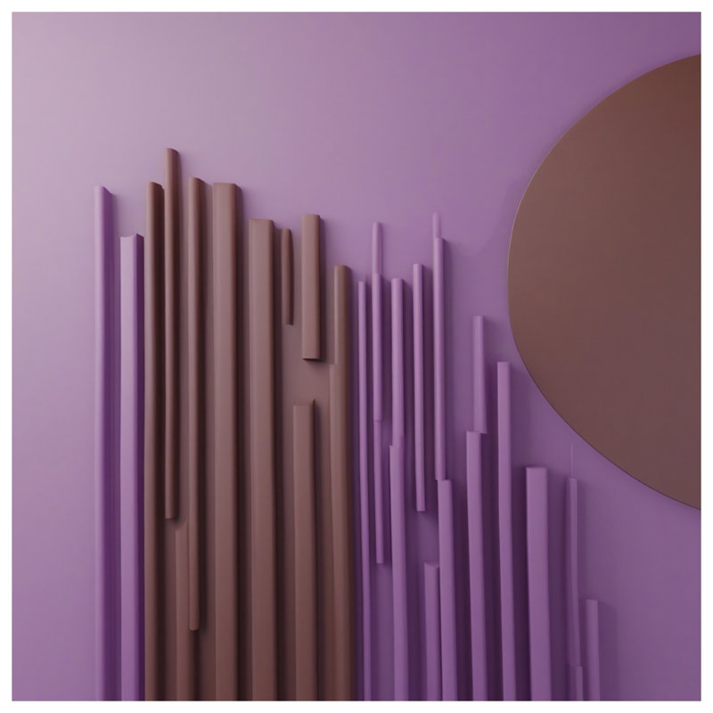 Édredon sculpture mauve brun, Très grand lit