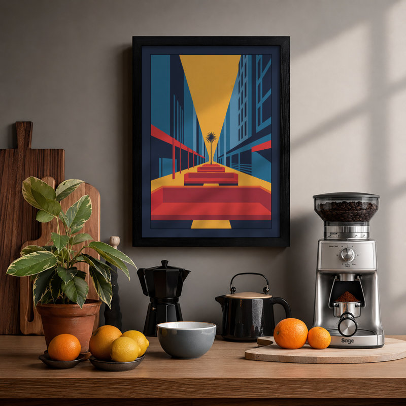 Urban Perspective Modern - Print, Black, A3 - 42.0 x 29.7 cm