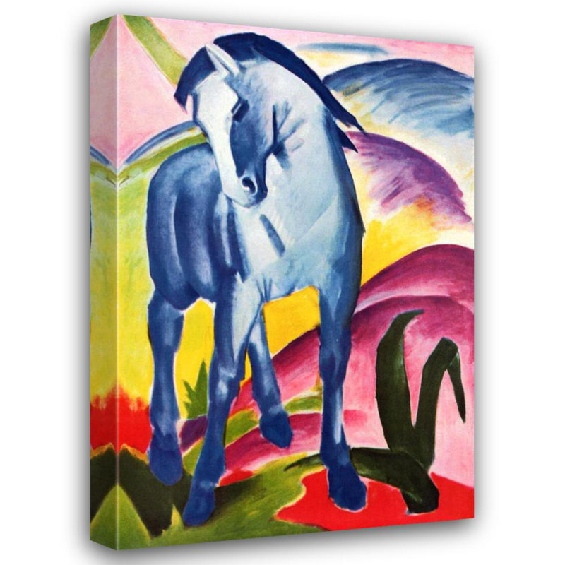 Cheval bleu I IMC-TFA822, H 24 po x l 16 po