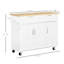 Îlot de cuisine mobile avec rangement (tabouret non inclus)