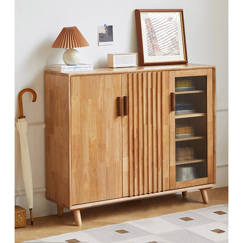 Armoire pour chaussures en bois d'hévéa