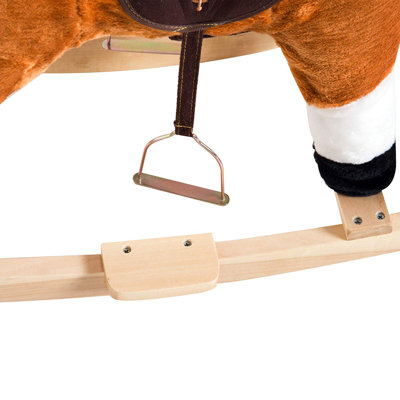 Cheval à bascule en peluche pour enfants