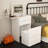 3 In 1 Vanity Desk With Flip Top Mirror And Foldable Sidetable