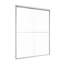 Porte de douche en verre trempé semi-sans cadre en chrome trempé de 45 à 48 po x H 72 po-119969358