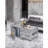 Silver Dual-Door Container-Style Sideboard 47.24 " W Iron Sideboard