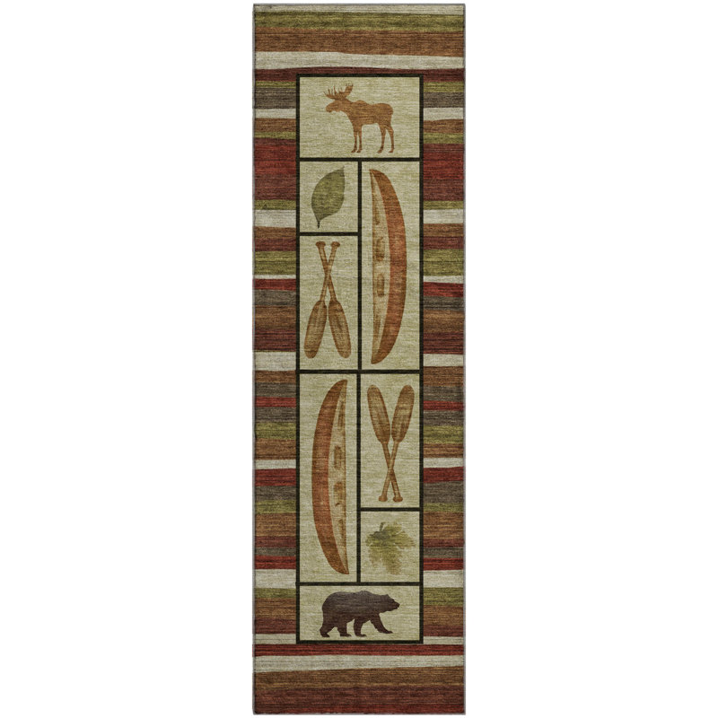 Premium Machine Washable Markhi AMF143 Multi Rug, Runner 2'3" x 7'6"