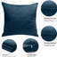Aspire Homeware Diamond-Pattern Square Velvet Cushion Cover-1798752339-1798298320