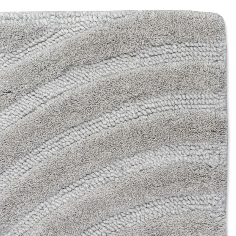 Tapis gris touffeté à la main Montreal, Rectangle 9 pi x 6 pi