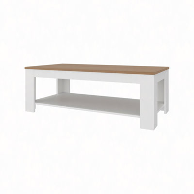 Coffee Table With Lower Shelf