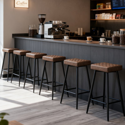 Upholstered  70cm Height Counter Stool