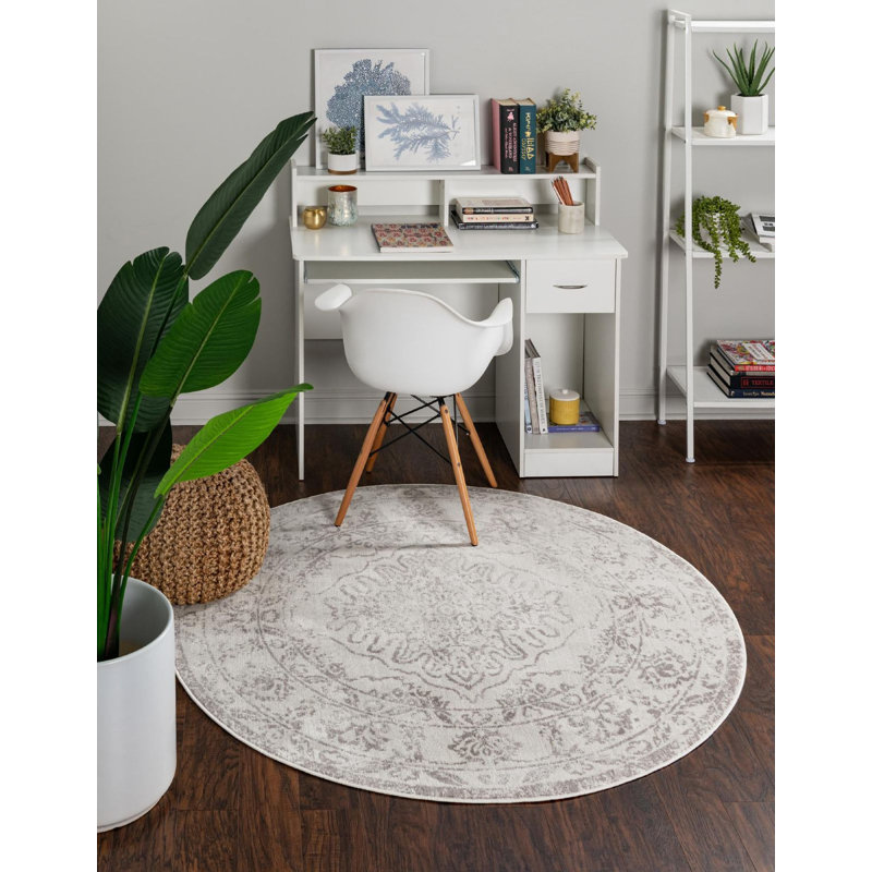 Tapis gris contemporain Contemporary, Rectangle 5 pi x 8 pi