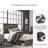 Kimette Slat Headboard Design Bed with Drawers-89100148