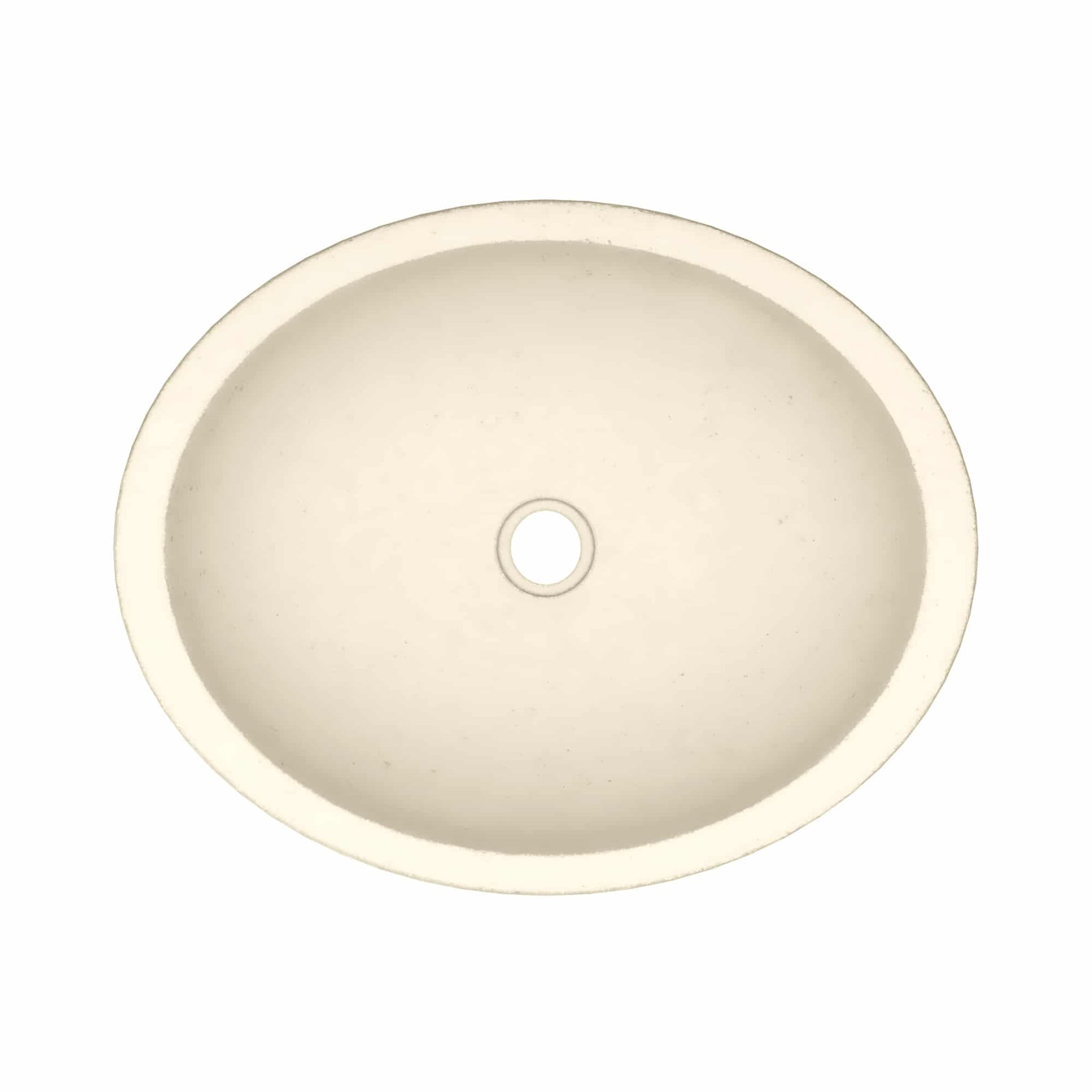NativeStone Tolosa Oval Concrete Sink, Sand