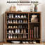 Armoire de rangement pour chaussures 24 paires avec tablettes réglables-630905122