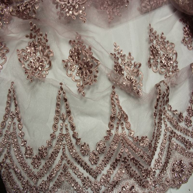 Tissu d'ameublement 100% blanc / argent Beverly Polyster, Rosé
