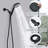 7-Setting Matte Black Shower Head With Adjustable Arm Support Handheld In 7 Spray Options And Long-Lasting Build