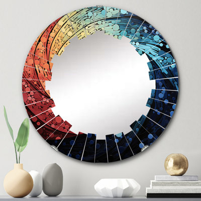 Miroir mural rond Lizi