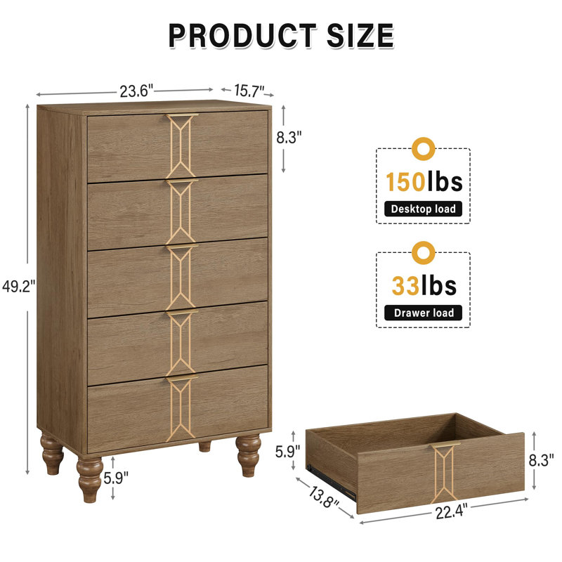Commode 5 tiroirs Modern Modern