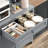 63'' Pantry Cabinet, 4 Hooks Kitchen Pantry Storage Cabinet with Drawer & Adjustable Shelves, Coffee Bar Table for Kitchen Room, Living Room, Dining Room, Gray-1589509210