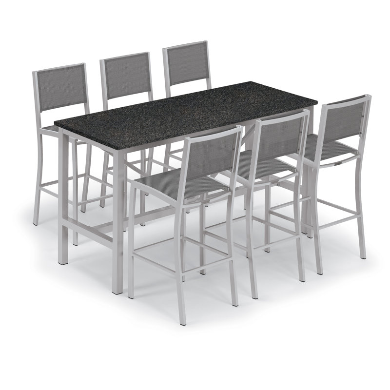 Travira Outdoor Bar Table, Litecore Charcoal