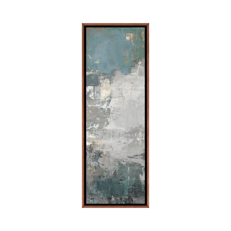 Bleu minéral I - reproduction d'art murale encadrée, H 36 po x l 12 po, Reproduction encadrée sans passe-partout, Brun