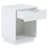2Pc White Nightstand With One Drawer