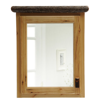 Fireside Lodge Hickory Medicine Cabinet - Medium - Natural Hickory - Hinged Left