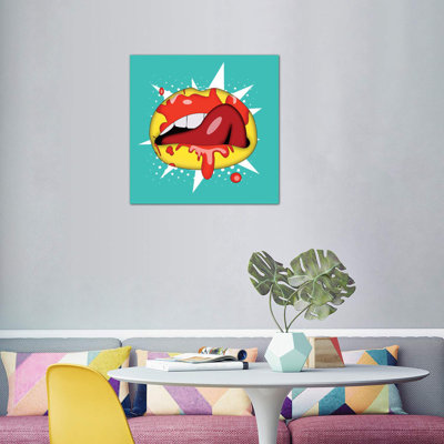 Lips by Mark Ashkenazi - Wrapped Canvas Print