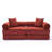 Modular Sofa Bed For Apartment,Convertible Sofa Bed,Fixed-Shape Frame & Removable Armrests,Folding Mattress Sofa For Small Spaces ,No Assembly ,Corduroy,Ancora Red-1426655941