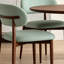 Ensemble de 4 chaises rembourrées de salle à manger modernes, ensemble de tissu à dossier incurvé-1664614295-1664614287