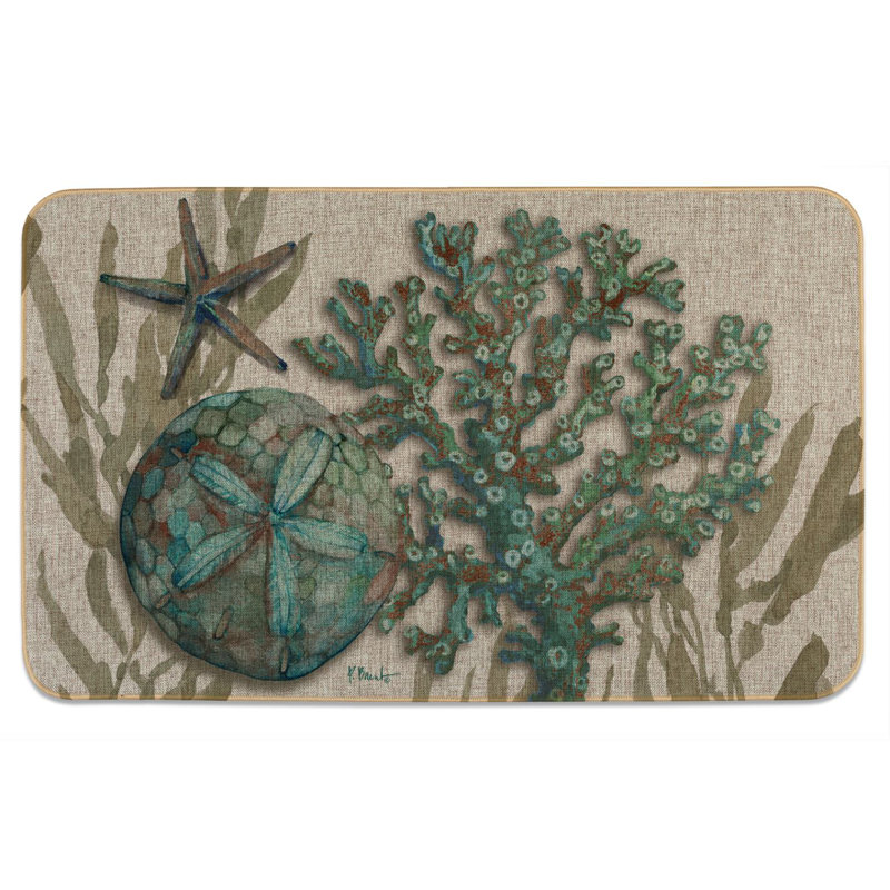 Tapis d'intérieur / extérieur Crescent Beach Shells