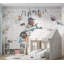 Peel & Stick Kids Wall Mural - Teddy Bear In A Racing Car-233794150