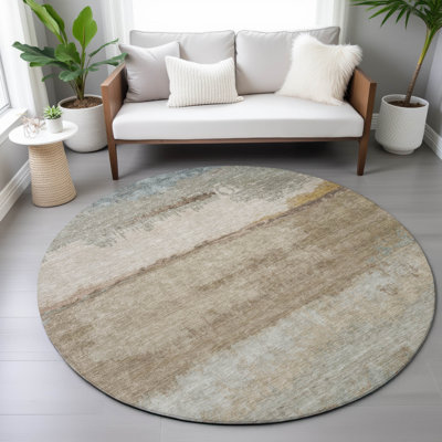 Tapis moderne intérieur / extérieur lavable à la machine Colman ACN2156