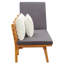  Lit de jour rectangulaire avec coussins 78,7 po x 25,6 po x 25 po Devven