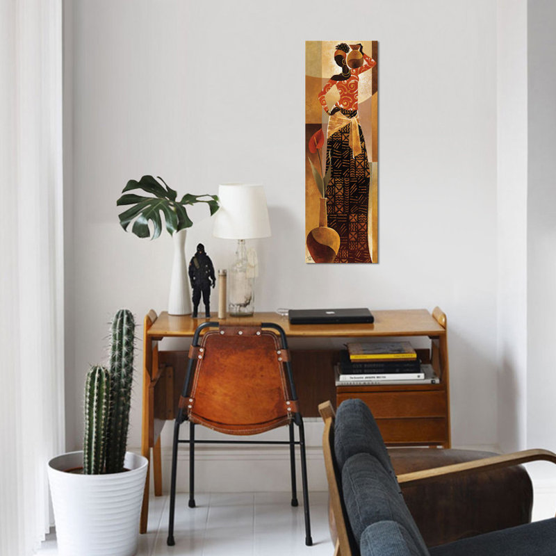 «Bahiya», reproduction d'impression sur toile tendue, H 72 po x l 24 po x P 1,5 po, Toile tendue
