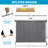 Outdoor Roller Shade  Fabric Blind Sesame 220GSM Roll Up Shade, Wand Operation Exterior Roller Shade Cloth for Patio Porch Gazebo, Spliced of Two-792954069-794831138