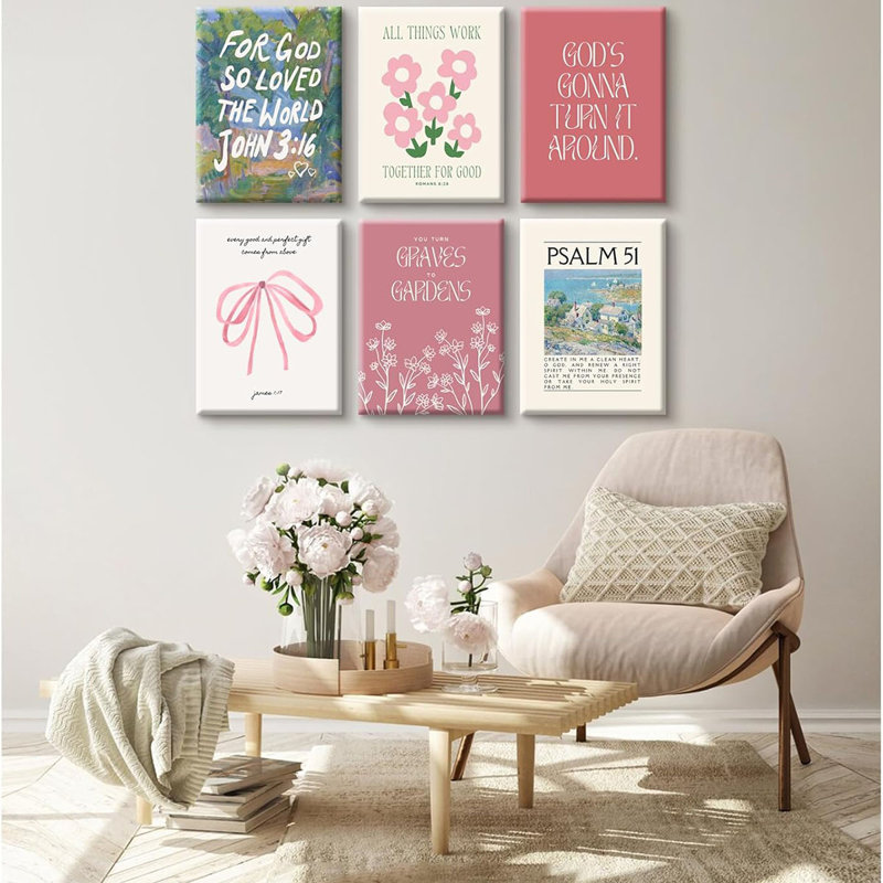 6 Piece Wrapped Canvas Print