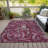 Washable Floral Indoor / Outdoor Rug-1847176843
