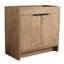 Armoire de salle de bain imitable en chêne avec rangement réglable 36 po - Finition des tablettes autoportantes Bvb02436imo
