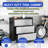 Heavy-Duty 3 Drawer Metal Storage Cabinet With Wheels - For Garage, Office, Home Use. Black/Gray. 29.63"W X 16.99"D 33.92"H. Strong Industrial Build. 360 Rotating & Lockable Wheels. Ample Space.