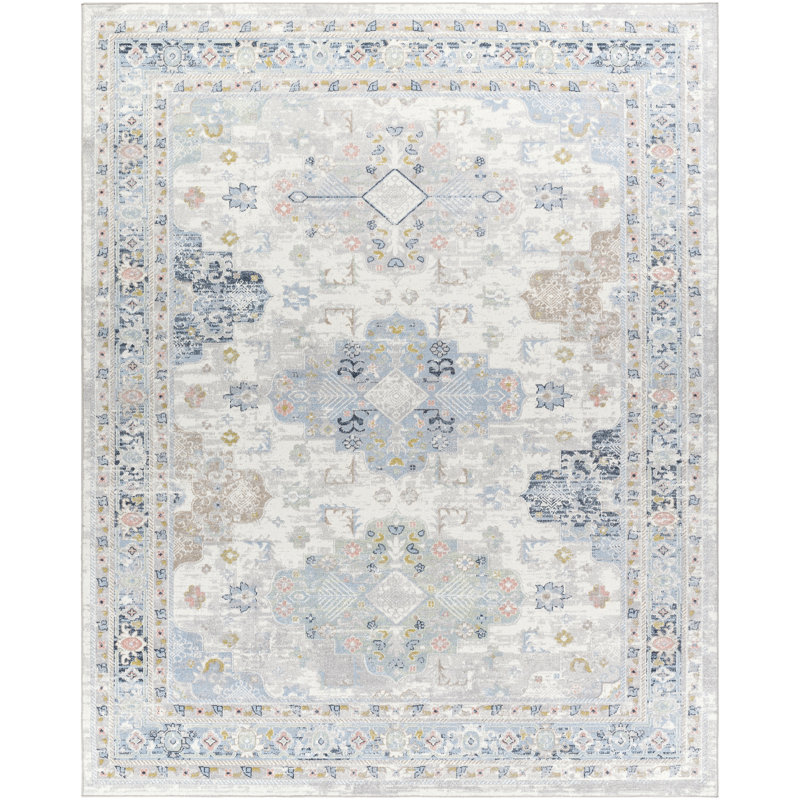 Benfield Washable Oriental Indoor Rug, Rectangle 7'10" x 10'